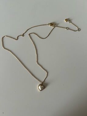 kate spade Gold Heart Necklace with Mother-of-Pearl